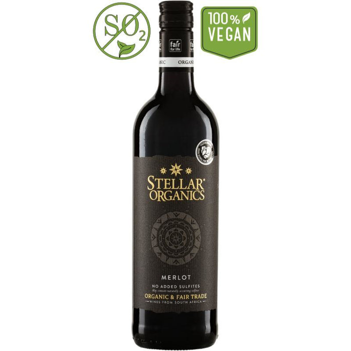 Biowein - Merlot - Stellar Organics - ohne SO2-Zusatz - Rotwein